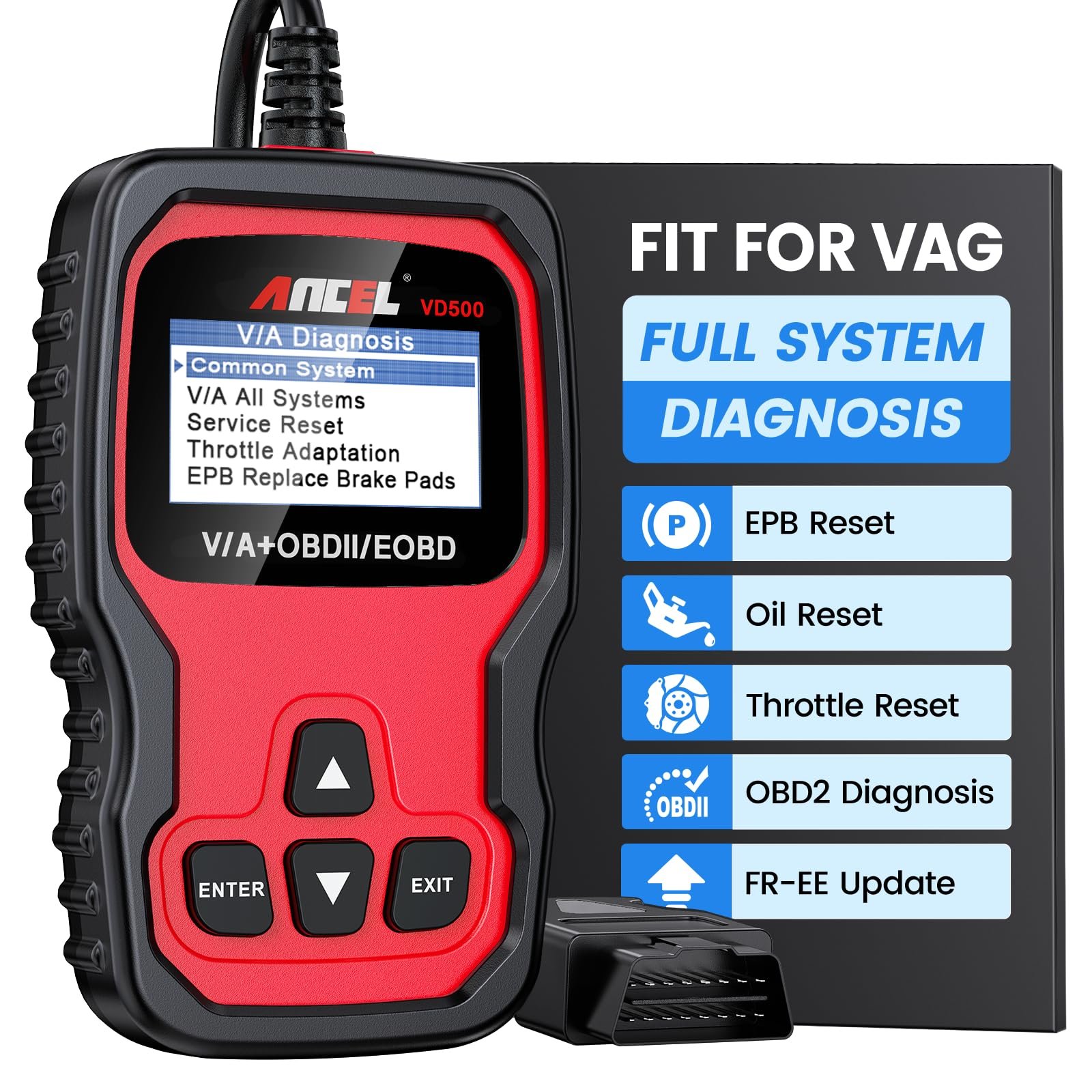 Can the Ancel Vd500 Obd Ii Diagnostic Scanner Reset Brake